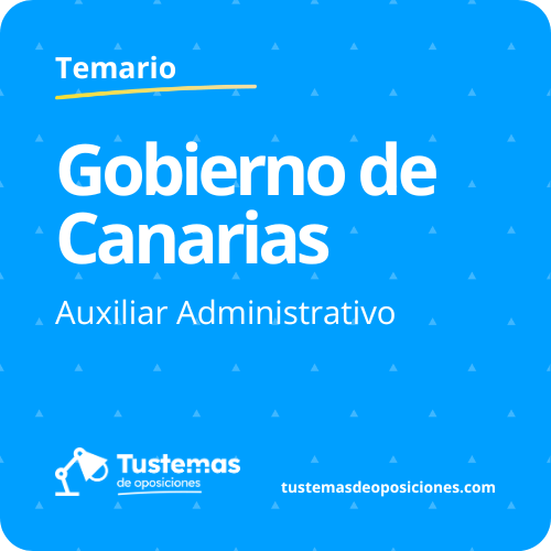 Temario completo auxiliar administrativo Gobierno de Canarias