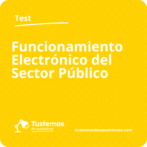 Test funcionamiento electrónico del sector público ley 40 test