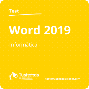Test informática Word 2019